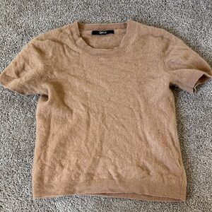Quince Cashmere Tan Crewneck Sweater